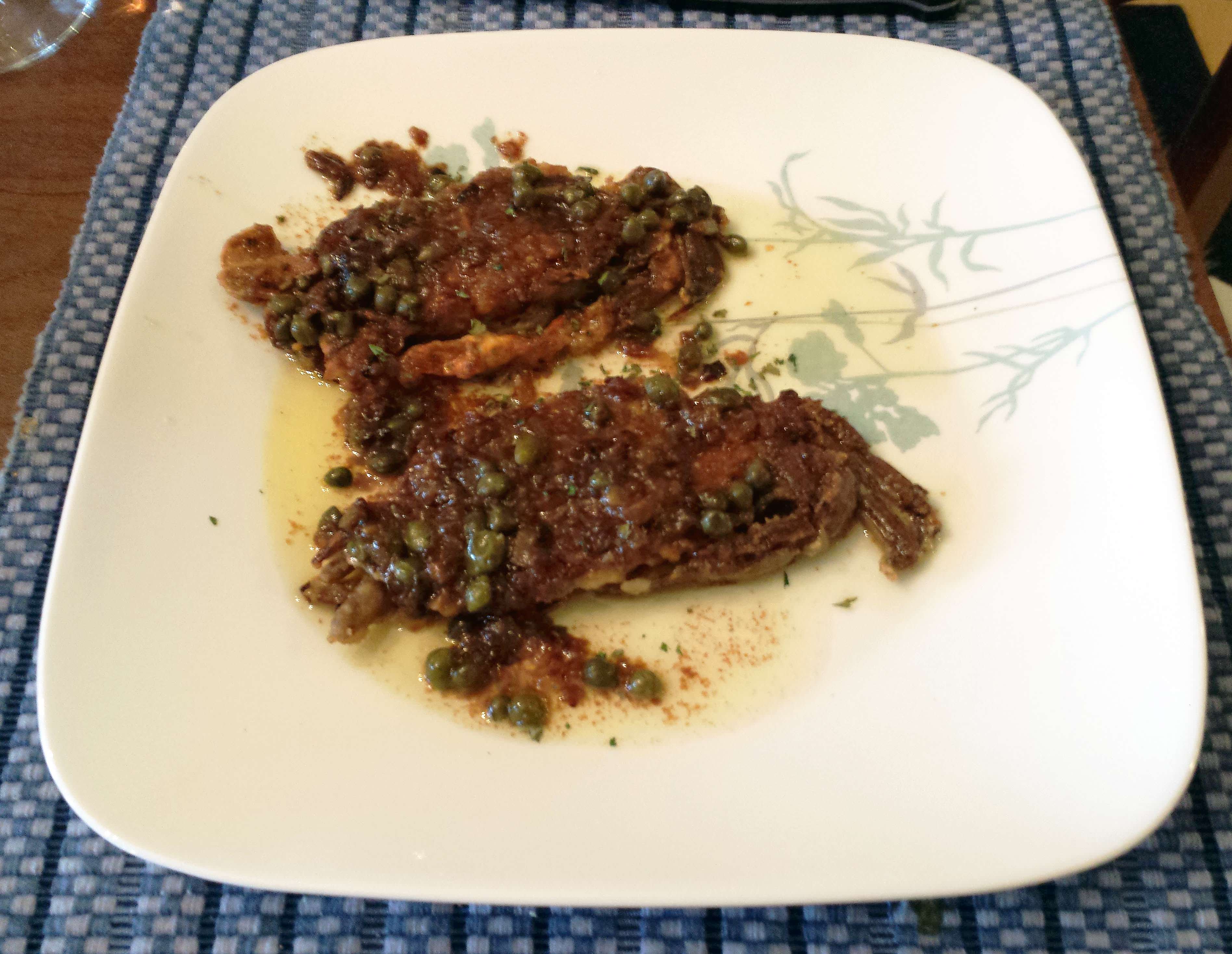 Sauteed Soft Shell Crabs with Capers